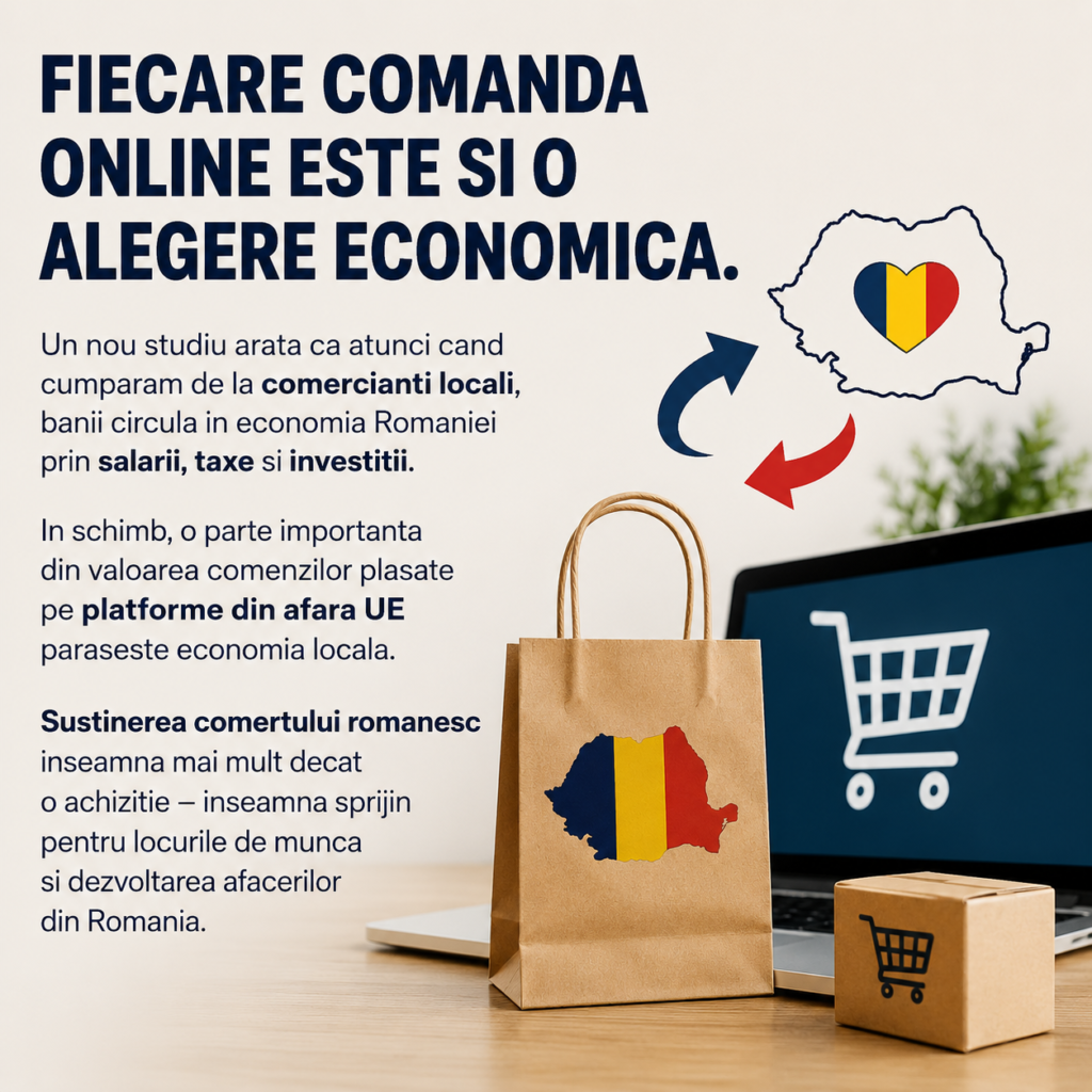 Fiecare comandă online este și o alegere economică: unde ajung banii cheltuiți de români?